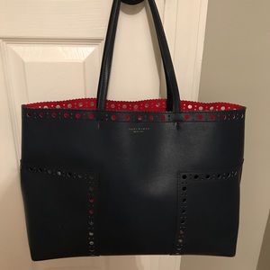 Tory Burch Block-T Brogue Tote